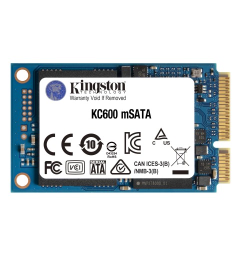 Kingston Technology KC600 mSATA 256 Go Série ATA III 3D TLC