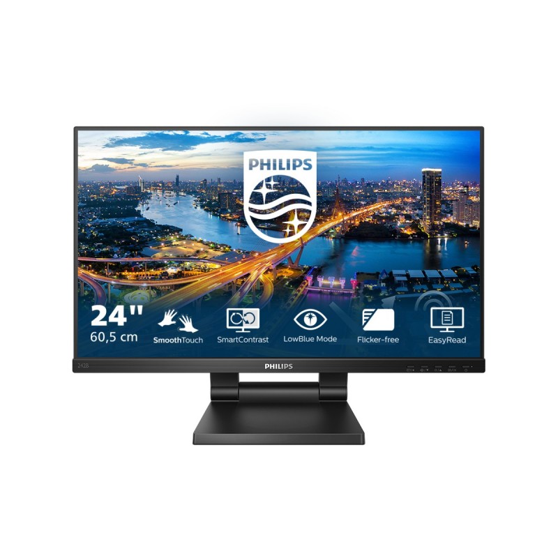 Philips 242B1TC Monitor PC 60,5 cm (23.8") 1920 x 1080 Pixel Full HD LED Touch screen Nero