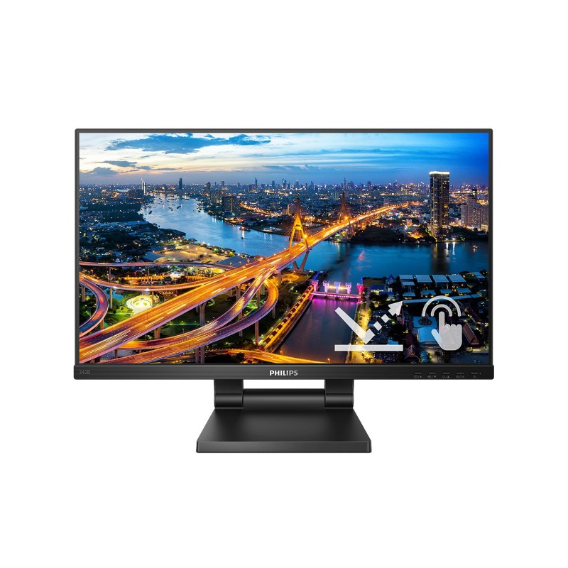 Philips 242B1TC écran plat de PC 60,5 cm (23.8") 1920 x 1080 pixels Full HD LED Écran tactile Noir