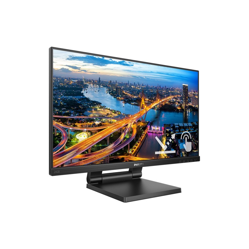 Philips 242B1TC écran plat de PC 60,5 cm (23.8") 1920 x 1080 pixels Full HD LED Écran tactile Noir