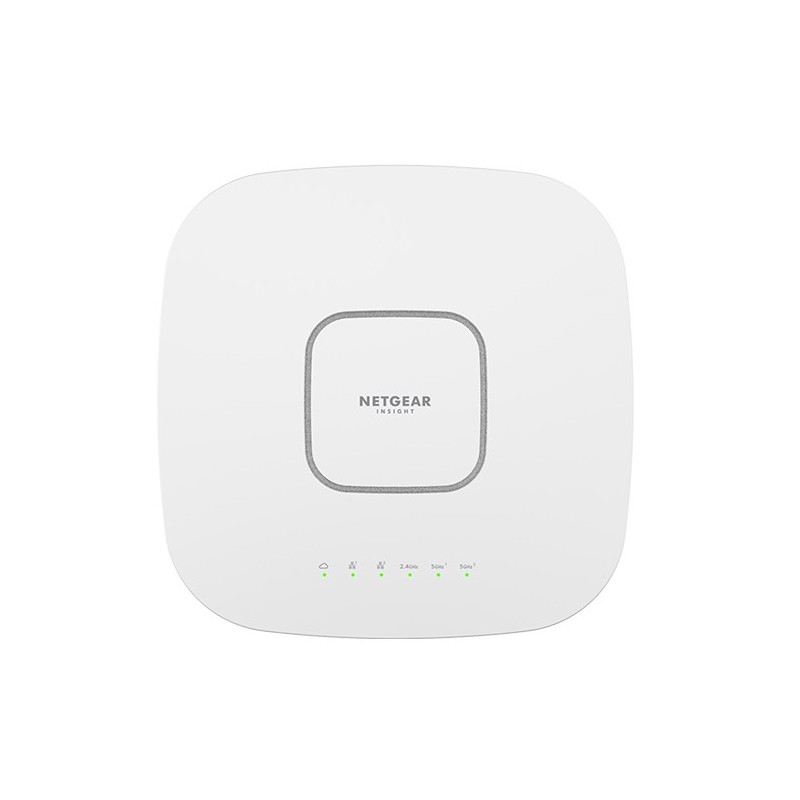 NETGEAR Insight Cloud Managed WiFi 6 AX6000 Tri-band Multi-Gig Access Point (WAX630) 6000 Mbit s Bianco Supporto Power over
