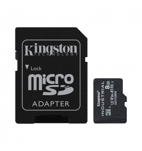 Kingston Technology Industrial 8 GB MicroSDHC UHS-I Clase 10