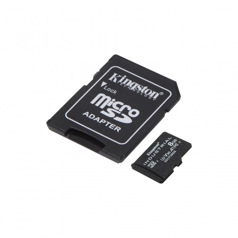 Kingston Technology Industrial 8 GB MicroSDHC UHS-I Clase 10