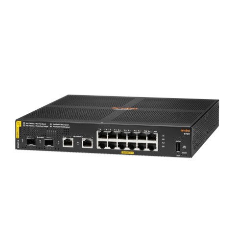 Aruba 6000 12G Class4 PoE 2G 2SFP 139W Gestito L3 Gigabit Ethernet (10 100 1000) Supporto Power over Ethernet (PoE) 1U