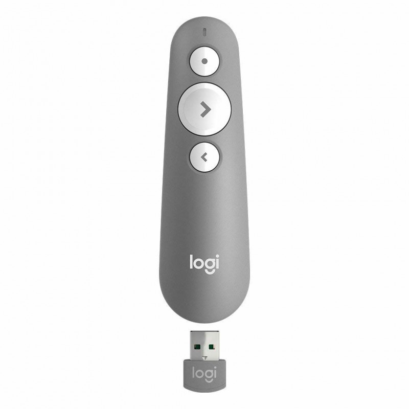 Logitech R500 Funk-Presenter Bluetooth RF Grau