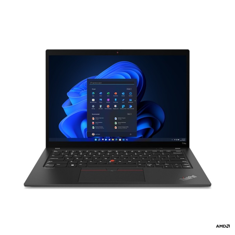 Lenovo ThinkPad T14s Laptop 35.6 cm (14") WUXGA AMD Ryzen™ 5 PRO 6650U 16 GB LPDDR5-SDRAM 512 GB SSD Wi-Fi 6E (802.11ax)