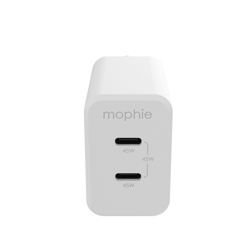 mophie 409909299 Caricabatterie per dispositivi mobili Computer portatile, Smartphone, Tablet Bianco AC Ricarica rapida Interno