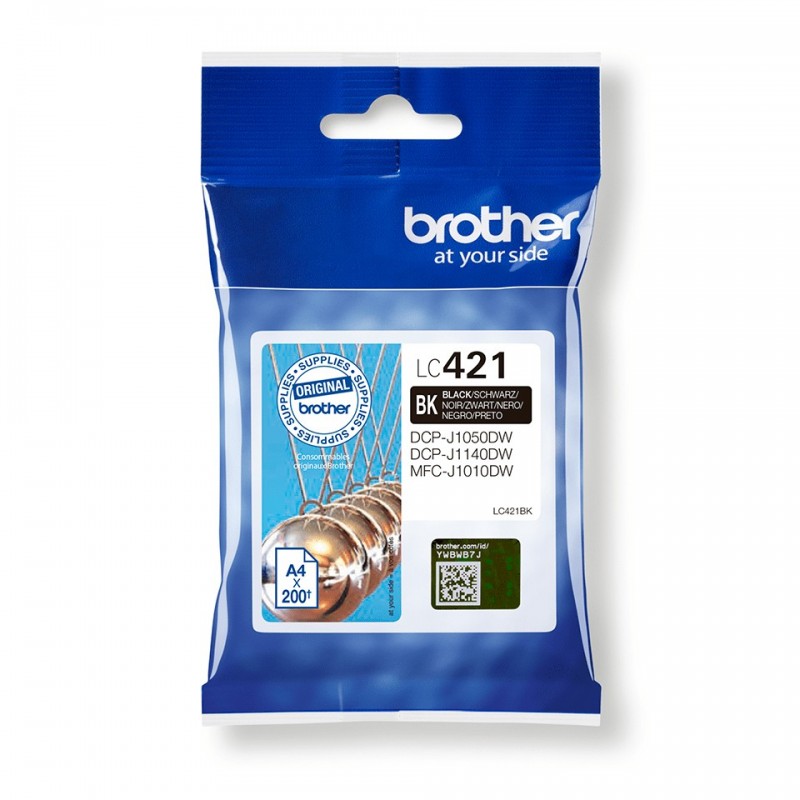 Brother LC-421BK Druckerpatrone 1 Stück(e) Original Schwarz