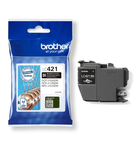 Brother LC-421BK ink cartridge 1 pc(s) Original Black