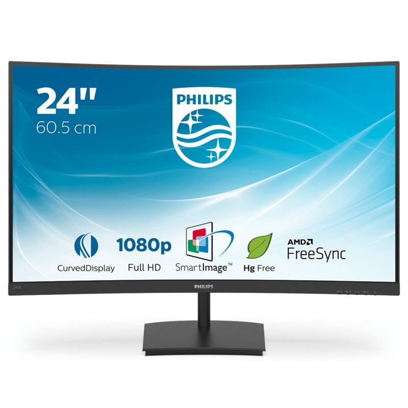 Philips E Line 241E1SC 00 LED display 59,9 cm (23.6") 1920 x 1080 Pixel Full HD Schwarz