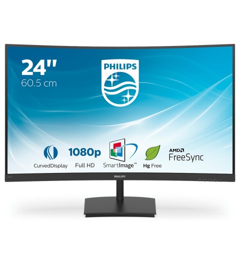 Philips E Line 241E1SC 00 LED display 59,9 cm (23.6") 1920 x 1080 Pixel Full HD Nero