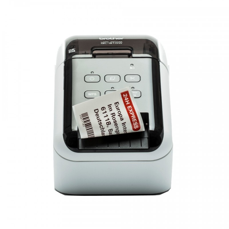 Brother QL-810WC label printer Direct thermal Colour 300 x 600 DPI 176 mm sec Wired & Wireless DK Wi-Fi