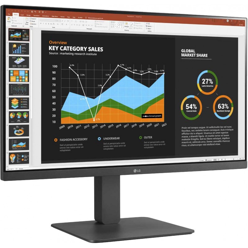 LG MONITOR 27BR650B-C.AEU computer monitor 68.6 cm (27") 1920 x 1080 pixels Full HD LED Grey