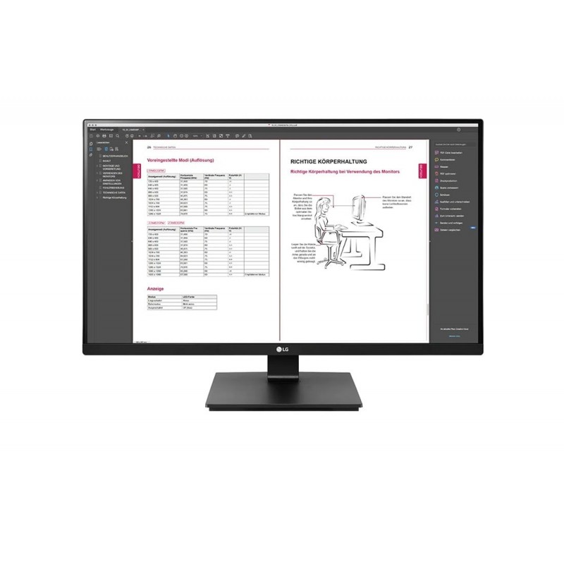 LG 27BN65QP-B écran plat de PC 68,6 cm (27") 2560 x 1440 pixels Quad HD LCD Noir