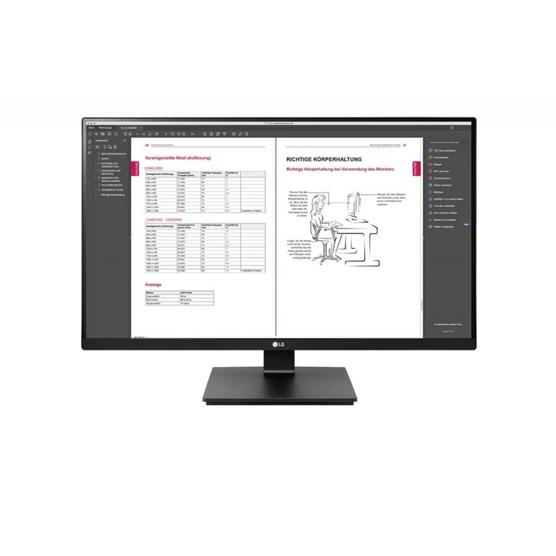 LG 27BN65QP-B écran plat de PC 68,6 cm (27") 2560 x 1440 pixels Quad HD LCD Noir