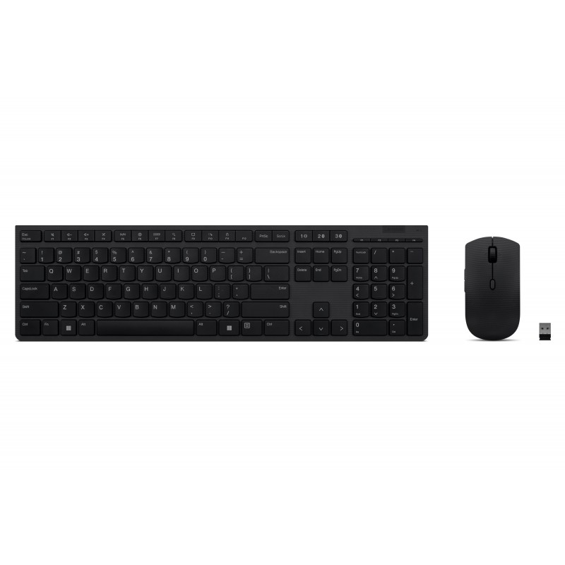 Lenovo 4X31K03951 clavier Souris incluse RF sans fil + Bluetooth Italien Noir