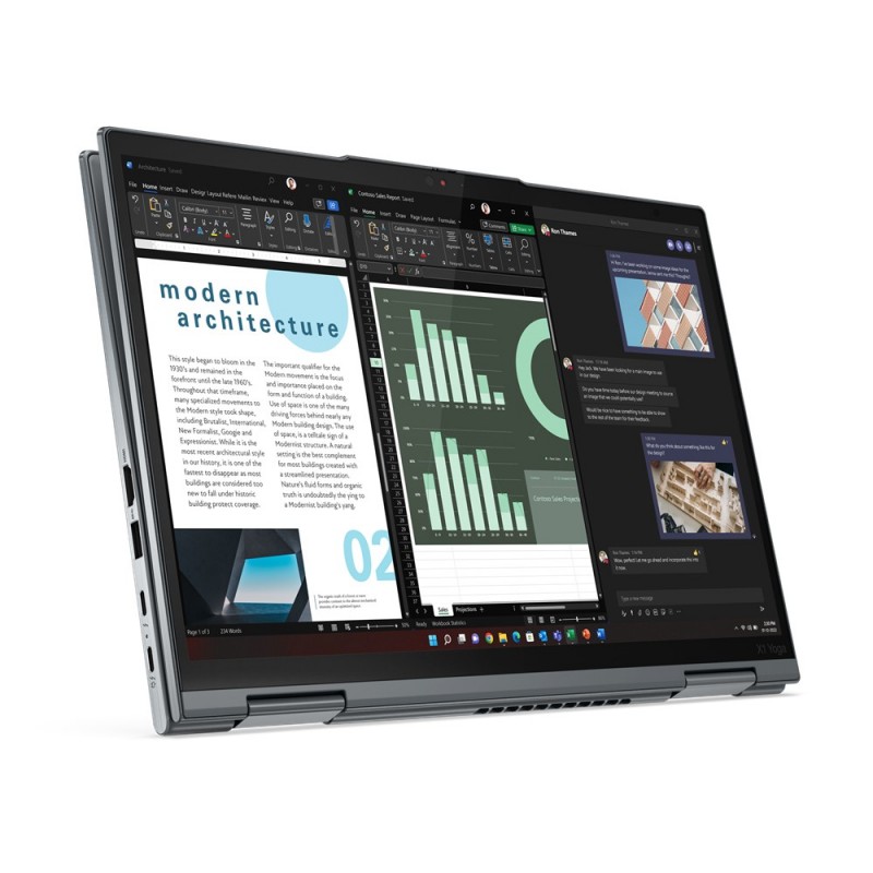 Lenovo ThinkPad X1 Yoga Gen 8 Hybrid (2-in-1) 35.6 cm (14") Touchscreen WQUXGA Intel® Core™ i7 i7-1355U 32 GB LPDDR5-SDRAM 1 TB