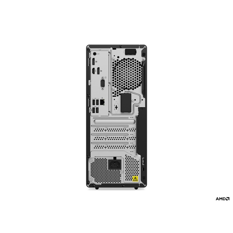 Lenovo ThinkCentre M75t Gen 2 Tower AMD Ryzen™ 5 PRO 5650G 8 GB DDR4-SDRAM 512 GB SSD Windows 11 Pro Workstation Black
