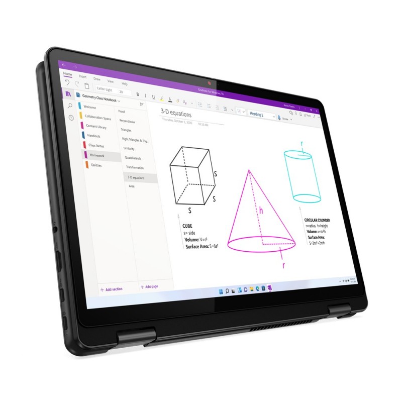 Lenovo Yoga 13w Hybride (2-en-1) 33,8 cm (13.3") Écran tactile WUXGA AMD Ryzen™ 5 5625U 16 Go DDR4-SDRAM 512 Go SSD Wi-Fi 6