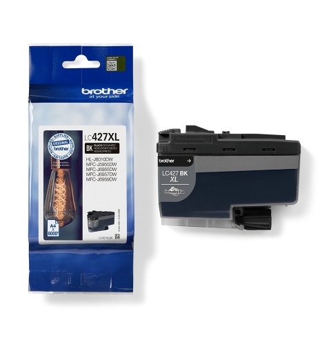 Brother LC-427XLBK cartucho de tinta 1 pieza(s) Original Alto rendimiento (XL) Negro