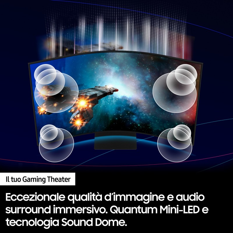 Samsung Odyssey ARK Computerbildschirm 139,7 cm (55") 3840 x 2160 Pixel 4K Ultra HD Schwarz