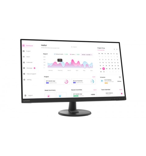 Lenovo D32-40 computer monitor 80 cm (31.5") 1920 x 1080 pixels Full HD LCD Black