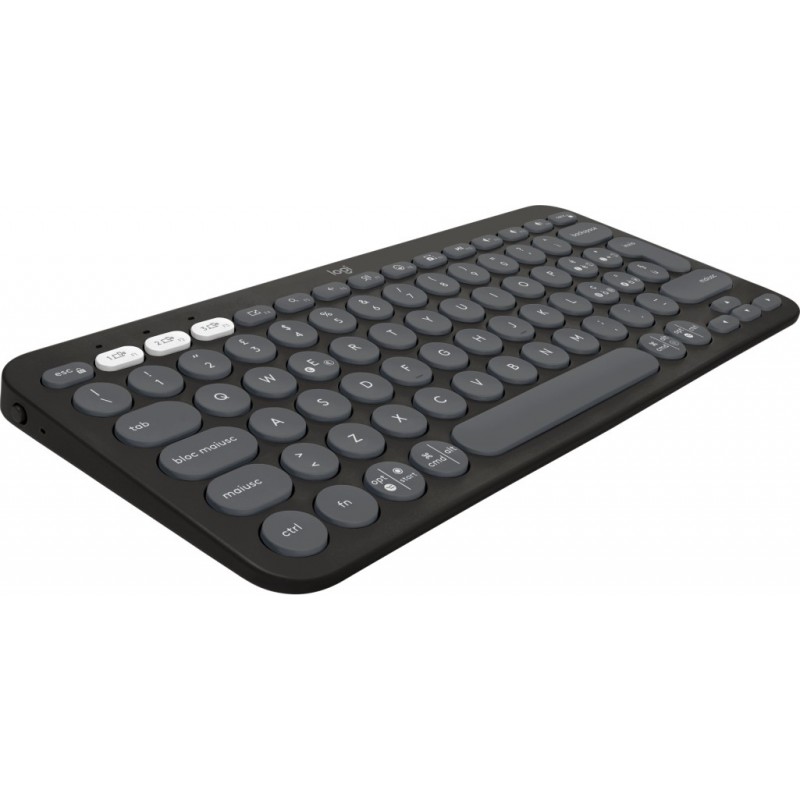 Logitech Pebble Keys 2 K380s clavier RF sans fil + Bluetooth QWERTY Italien Graphite