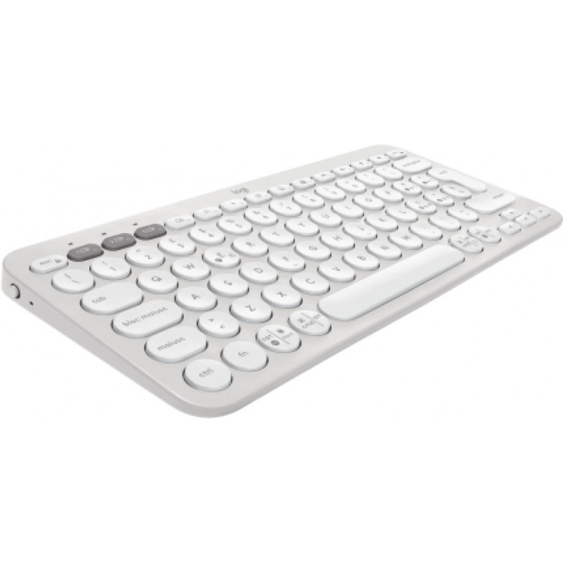 Logitech Pebble Keys 2 K380s clavier RF sans fil + Bluetooth QWERTY Italien Blanc