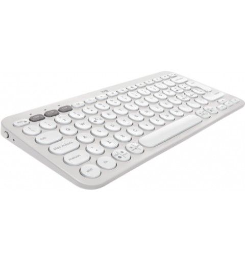 Logitech Pebble Keys 2 K380s keyboard RF Wireless + Bluetooth QWERTY Italian White