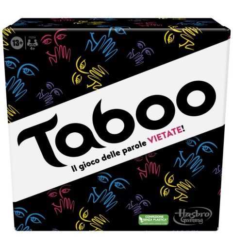 Hasbro Gaming Taboo, gioco da tavolo, giochi con parole da indovinare per adulti e adolescenti dai 13 anni in su, giochi per le