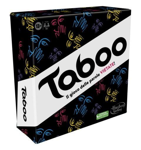 Hasbro Gaming Taboo, gioco da tavolo, giochi con parole da indovinare per adulti e adolescenti dai 13 anni in su, giochi per le