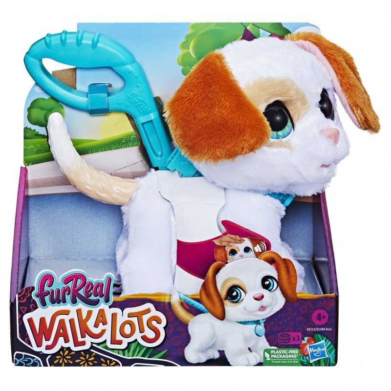 FurReal Walkalots, Cagnolino, giocattolo di cagnolino che "cammina" per bambini e bambine dai 4 anni in su, con suoni e