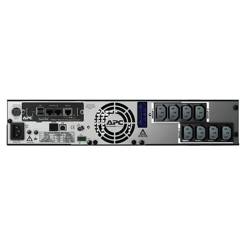 APC Smart-UPS Unterbrechungsfreie Stromversorgung (USV) Line-Interaktiv 1,5 kVA 1200 W 8 AC-Ausgänge