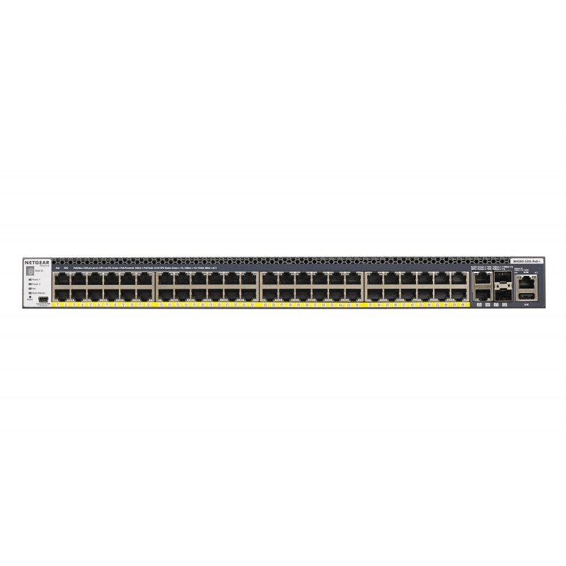 NETGEAR M4300-52G-PoE+ 550W PSU Gestionado L2 L3 L4 Gigabit Ethernet (10 100 1000) Energía sobre Ethernet (PoE) 1U Negro