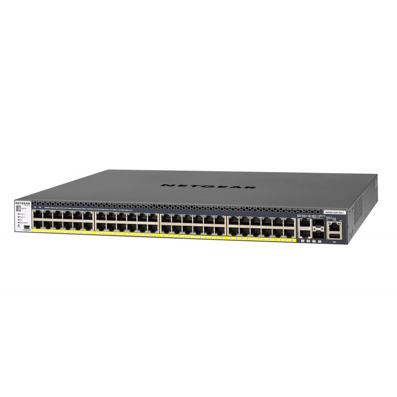 NETGEAR M4300-52G-PoE+ 550W PSU Gestito L2 L3 L4 Gigabit Ethernet (10 100 1000) Supporto Power over Ethernet (PoE) 1U Nero