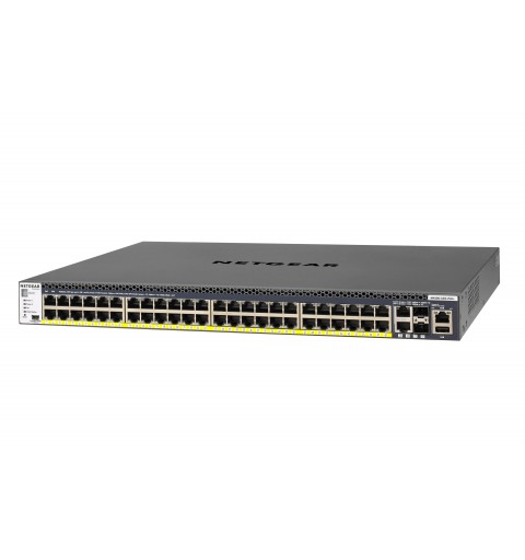 NETGEAR M4300-52G-PoE+ 550W PSU Gestionado L2 L3 L4 Gigabit Ethernet (10 100 1000) Energía sobre Ethernet (PoE) 1U Negro