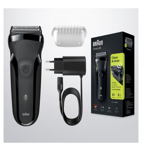 Braun Series 3 Shave&Style 300BT Electric Shaver, Razor for Men, Black
