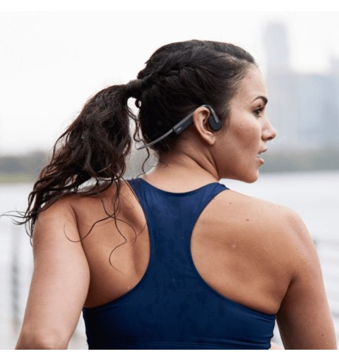 SHOKZ OpenMove Kopfhörer Kabellos Nackenband Sport Bluetooth Grau