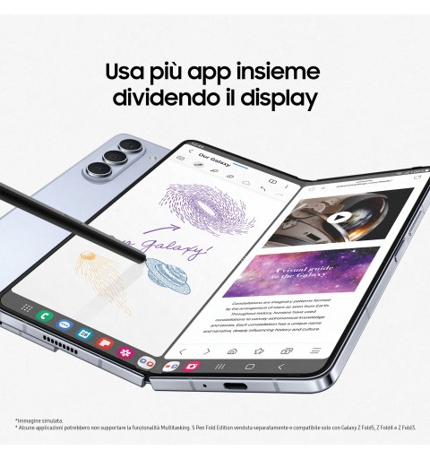 Samsung Galaxy Z Fold5 SM-F946B 19,3 cm (7.6") Double SIM Android 13 5G USB Type-C 12 Go 256 Go 4400 mAh Crème