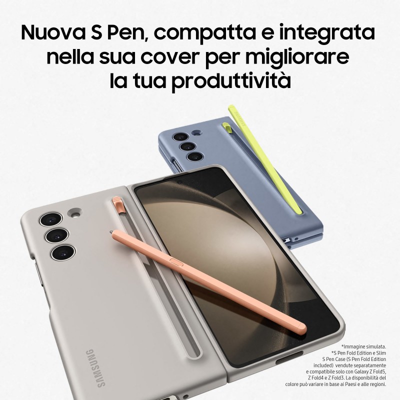 Samsung Galaxy Z Fold5 SM-F946B 19,3 cm (7.6") Double SIM Android 13 5G USB Type-C 12 Go 256 Go 4400 mAh Crème