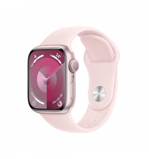 Apple Watch Series 9 41 mm Numérique 352 x 430 pixels Écran tactile Rose Wifi GPS (satellite)