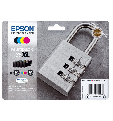 Epson Padlock Multipack 4-colours 35XL DURABrite Ultra Ink