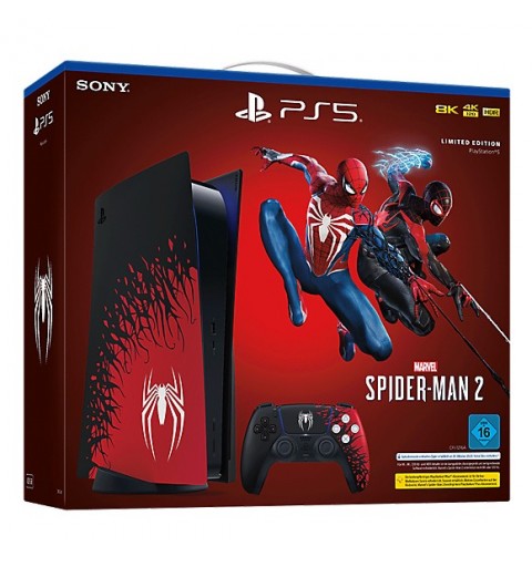 Sony PlayStation 5 - Marvel’s Spider-Man 2 Limited Edition Bundle 825 GB Wi-Fi Black, Red, White