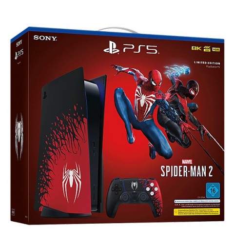 Sony PlayStation 5 - Marvel’s Spider-Man 2 Limited Edition Bundle 825 Go Wifi Noir, Rouge, Blanc