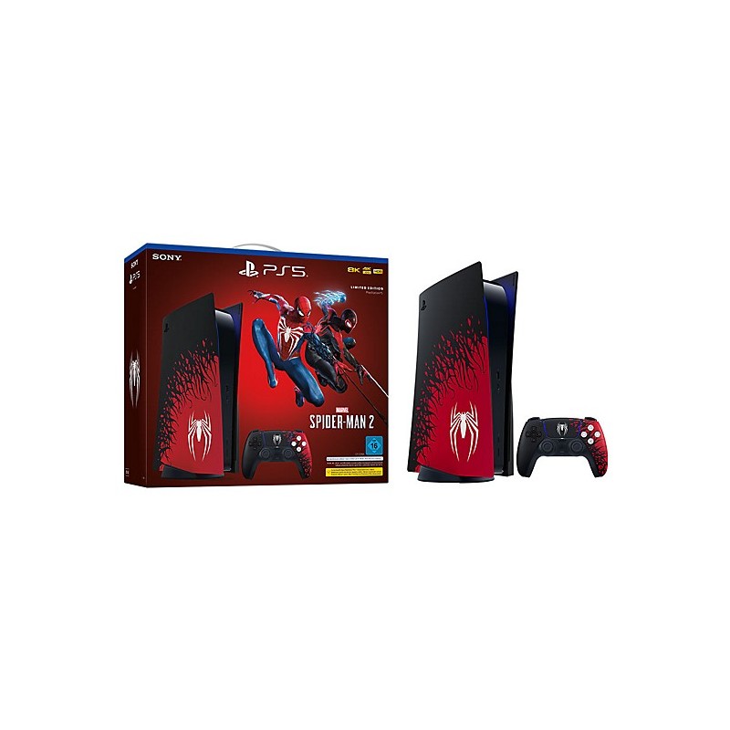 Sony PlayStation 5 - Marvel’s Spider-Man 2 Limited Edition Bundle 825 GB WLAN Schwarz, Rot, Weiß