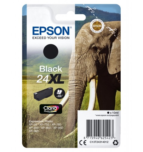 Epson Elephant Cartucho 24XL negro (etiqueta RF)
