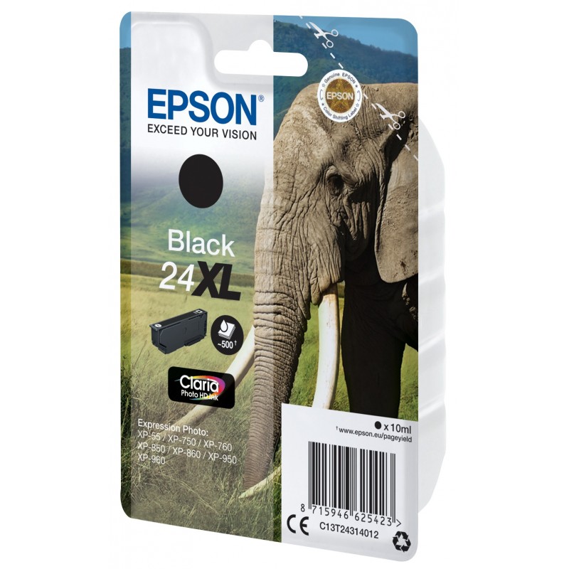 Epson Elephant Cartucho 24XL negro (etiqueta RF)