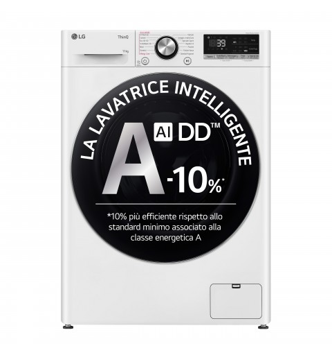 LG F4R7011TSWC lavadora Carga frontal 11 kg 1400 RPM Blanco