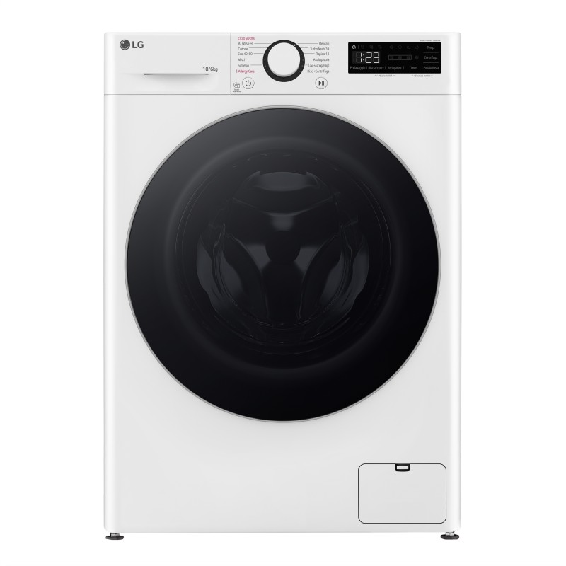 LG D4R5010TSWS washer dryer Freestanding Front-load White D