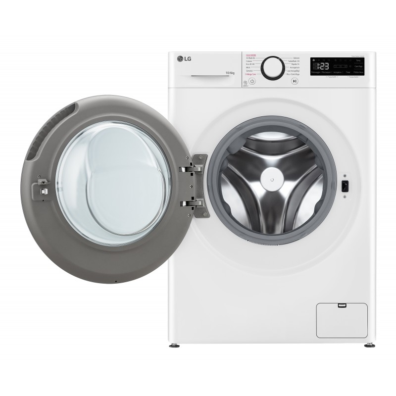 LG D4R5010TSWS machine à laver avec sèche linge Pose libre Charge avant Blanc D